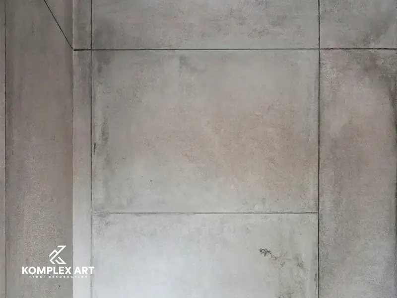 Beton z podziałami Komplex Art – realizacja 1