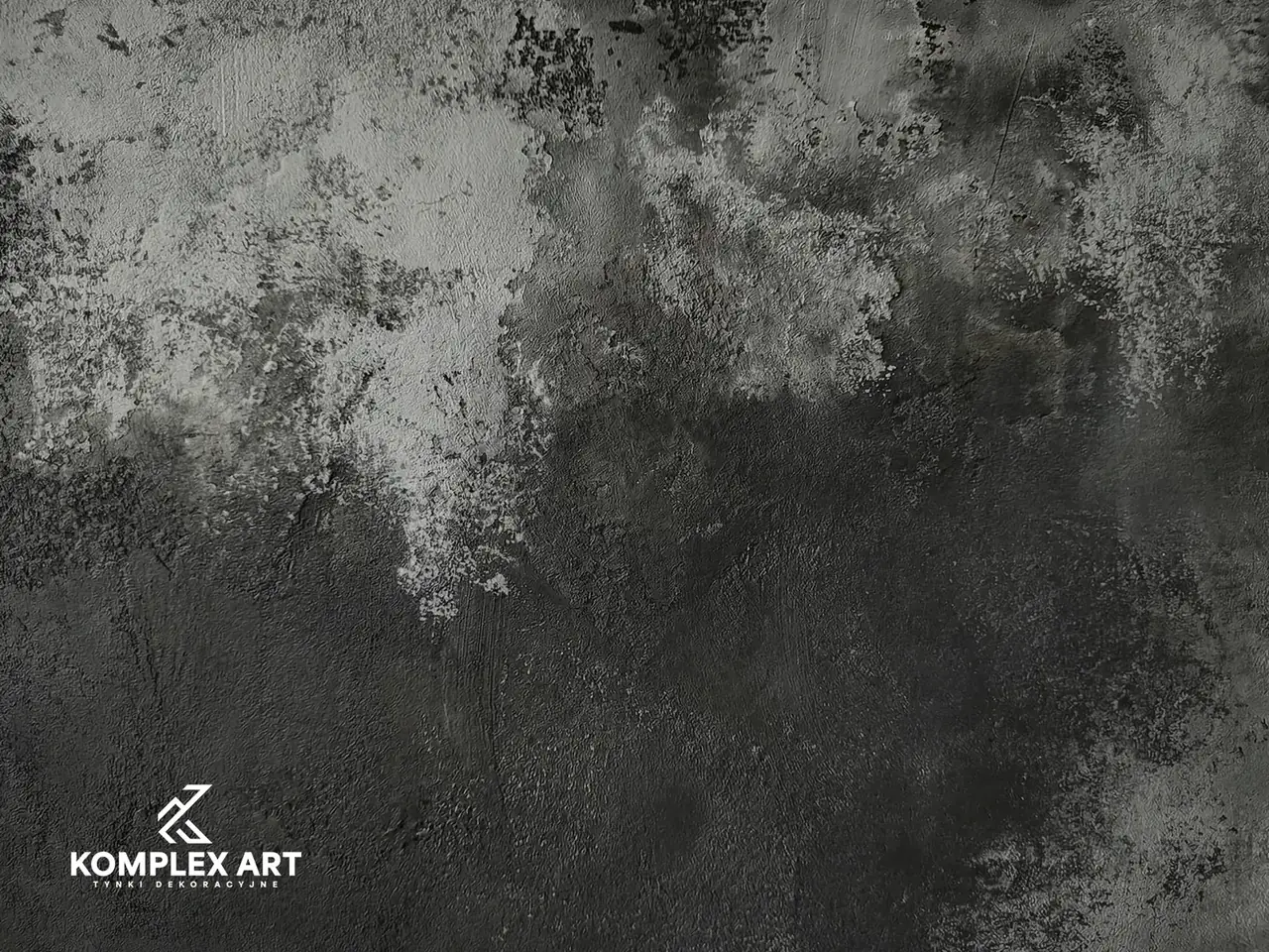 Efekt wabi-sabi na ścianie wnętrza, realizacja Komplex Art